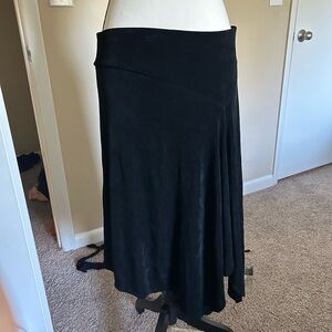 Chic Asymmetrical Black Skirt